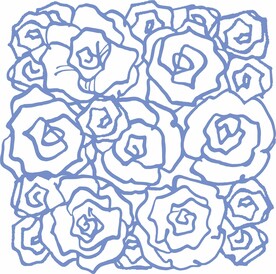 手绘花纹装饰画