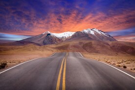 雪山 公路 风景