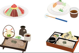 矢量美食套餐素材