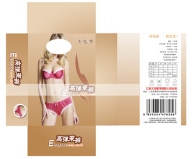 内衣包装展开图