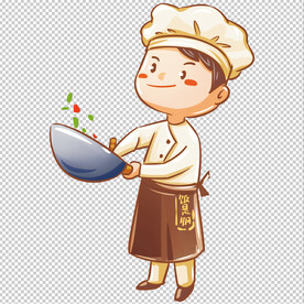 卡通厨师