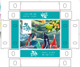 冬枣纸盒包装 平面图