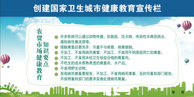 创建国家卫生城市健康教育宣传栏