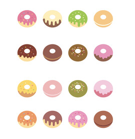 矢量甜甜圈