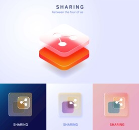 立体网络科技图标