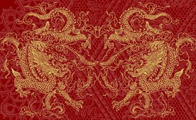 中国龙古典传统底纹背景