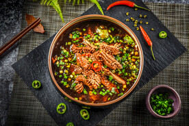 特色美食麻辣腰花火锅