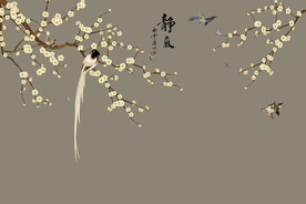 装饰画 花鸟画 新中式 山水 