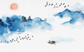 装饰画 花鸟画 新中式 山水 