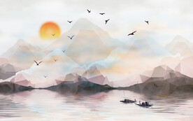 装饰画 花鸟画 新中式 山水 