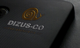 手机壳上金属logo样机