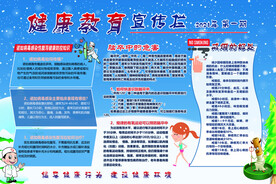 健康教育宣传栏 冬季