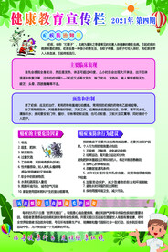 健康教育宣传栏 春季