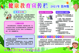 健康教育宣传栏 春季