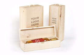 酒瓶木盒子样机展示