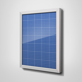 墙上海报样机模板展示