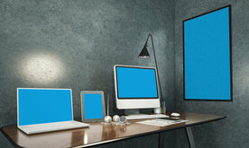 多款电脑海报展示样机素材