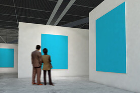 展厅墙上海报样机贴图素材