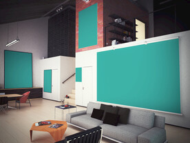 室内场景宣传海报展示样机