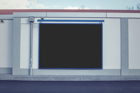 大屏投影仪海报展示样机素材