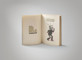 书本翻开样机模板