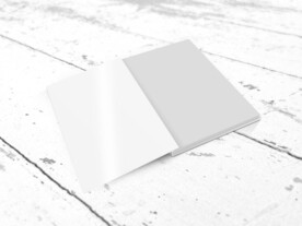 书本翻开封面样机素材