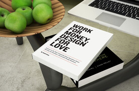 书本叠放场景效果样机展示