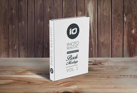 竖着书本场景样机效果