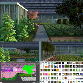 生态农庄 钢结构大棚有机农庄