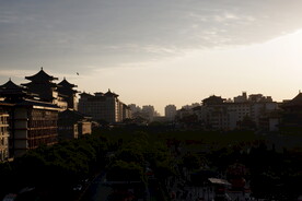 西安 夕阳