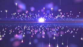 紫色粒子雨