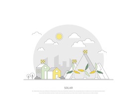 环保新能源插画