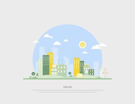 环保新能源插画