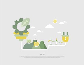 环保新能源插画