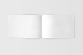 手册书册翻开淡色场景样机 