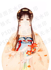 古风害羞姑娘