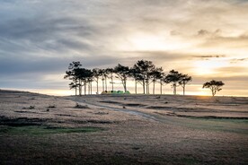 夕阳帐篷