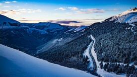 雪景山中公路