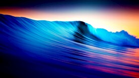 蓝色海浪