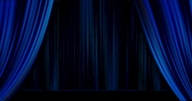 蓝色幕布