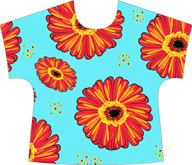 数码 印花 花卉 定位 大花 