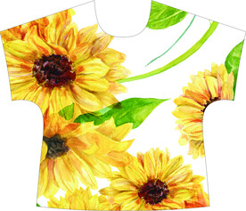 数码 印花 花卉 定位 大花 