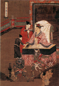 唐代彩绘 