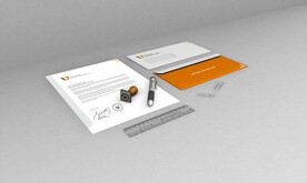 灰色背景简单全套样机模板