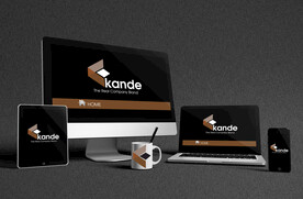 灰色背景电脑平板全套样机模板