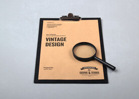 浅色背景单页VIS样机展示