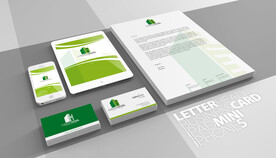 浅色背景手册VIS样机展示模板