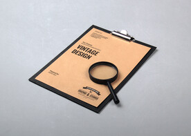 灰色背景品牌VIS样机模板