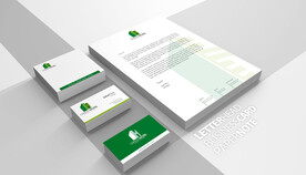 浅色背景简约VI样机模板