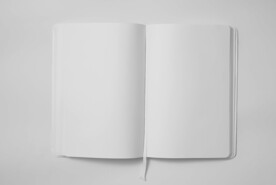 翻开书本的样机模板展示